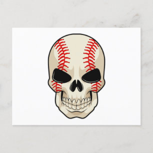 Skull Baseball Sports Briefkaart