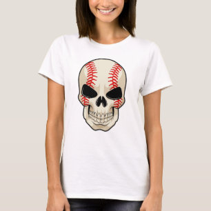 Skull Baseball Sports T-shirt