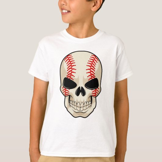 Skull Baseball Sports T-shirt (Voorkant)