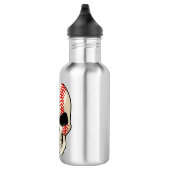 Skull Baseball Sports Waterfles (Rechts)