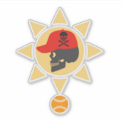 Skull Baseball Sticker (Voorkant)