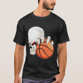 Skull Basketbalspeler Basketbal T-shirt (Voorkant)