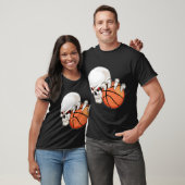 Skull Basketbalspeler Basketbal T-shirt (Unisex)