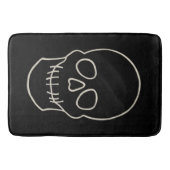 Skull - Bat Black en Bone White Badmat (Voorkant)