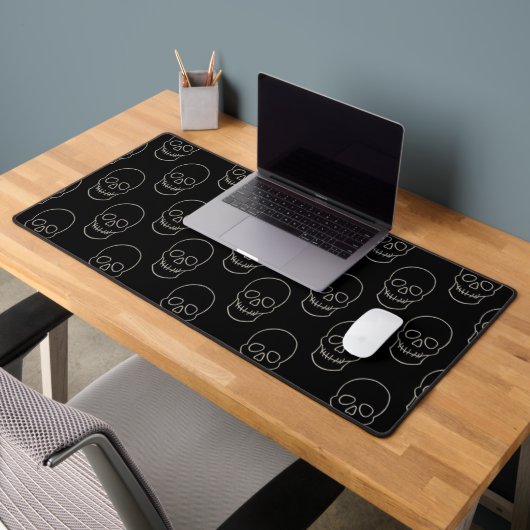 Skull - Bat Black en Bone White Bureaumat (Kantoor 2)
