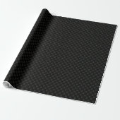 Skull - Bat Black en Bone White Cadeaupapier (Uitgerold)