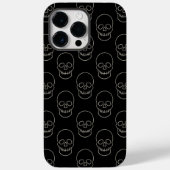 Skull - Bat Black en Bone White Case-Mate iPhone Case (Achterkant)