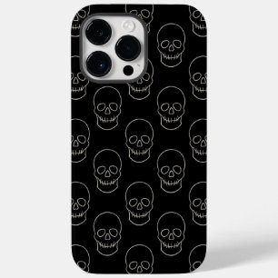Skull - Bat Black en Bone White Case-Mate iPhone 14 Pro Max Hoesje