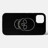 Skull - Bat Black en Bone White Case-Mate iPhone Case (Achterkant (horizontaal))