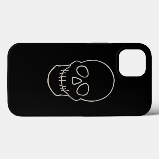 Skull - Bat Black en Bone White Case-Mate iPhone Case (Achterkant (horizontaal))