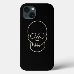 Skull - Bat Black en Bone White Case-Mate iPhone Case