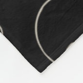 Skull - Bat Black en Bone White Fleece Deken (Hoek)