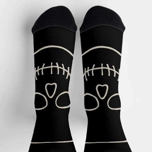 Skull - Bat Black en Bone White Sokken (Top)