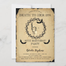 Skull Bats Death to her 20s Birthday Party