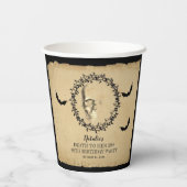 Skull Bats Death to her 20s Birthday Party Papieren Bekers (Achterkant)