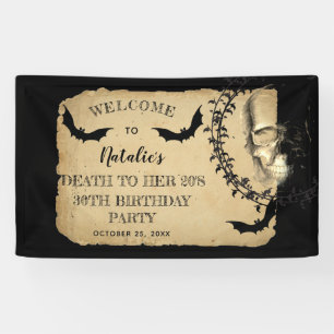 Skull Bats Death to her 20s Birthday Party Spandoek