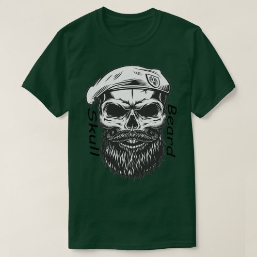 Skull Beard 3 T-shirt (Design voorkant)