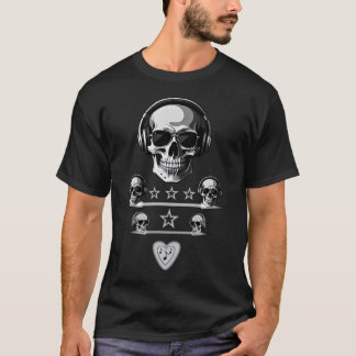 Skull Beats Mode op Music Lover DJ Skull T-shirt