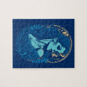 Skull Beauty Gotisch Vrouw Legpuzzel (Horizontaal)