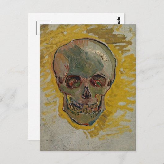 Skull beroemd gemaakt door Vincent van Gogh Briefkaart (Voorkant / Achterkant)