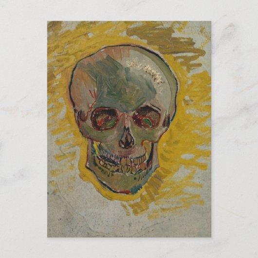 Skull beroemd gemaakt door Vincent van Gogh Briefkaart (Voorkant)
