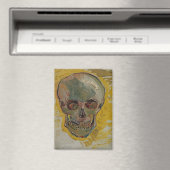 Skull beroemd gemaakt door Vincent van Gogh Magneet (Insitu (Vaatwasser))