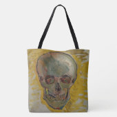 Skull beroemd gemaakt door Vincent van Gogh Tote Bag (Achterkant)
