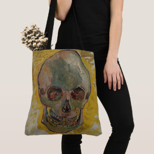 Skull beroemd gemaakt door Vincent van Gogh Tote Bag