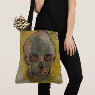 Skull beroemd gemaakt door Vincent van Gogh Tote Bag