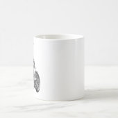 "Skull-Biker" auf heisser Maschine Koffiemok (Center)