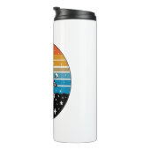 Skull Biker Flame Gevleugeld motorfiets Thermosbeker (Geroteerd rechts)