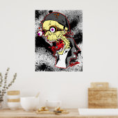 Skull Biker Poster (Keuken)