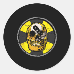 Skull Biljart Snooker Biljart 9 LL Speler Cue S Ronde Sticker