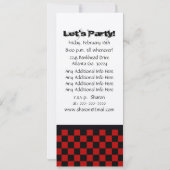 Skull Birthday Party Invitation Kaart (Achterkant)