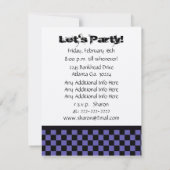 Skull Birthday Party Invitation Kaart (Achterkant)