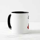 Skull - Black 11 oz Ringer Mok (Voorkant links)