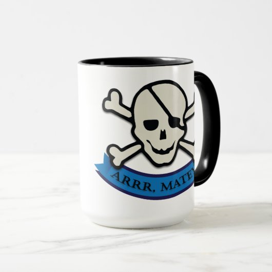 Skull - Black 15 oz Ringer Mok (Voorkant rechts)