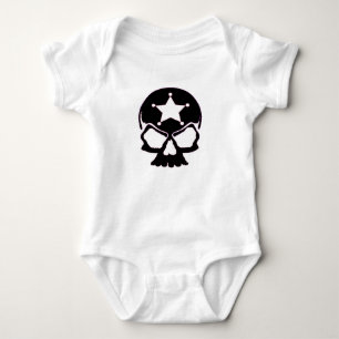 Skull black (Baby Jersey Bodysuit) Romper