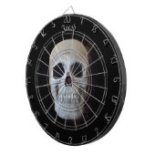 Skull Black en White Gothic Trendy Art Design Dartbord (Voorkant Rechts)
