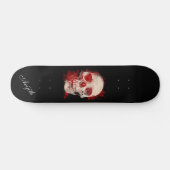 Skull Black Modern Custom Skateboard (Horizontaal)