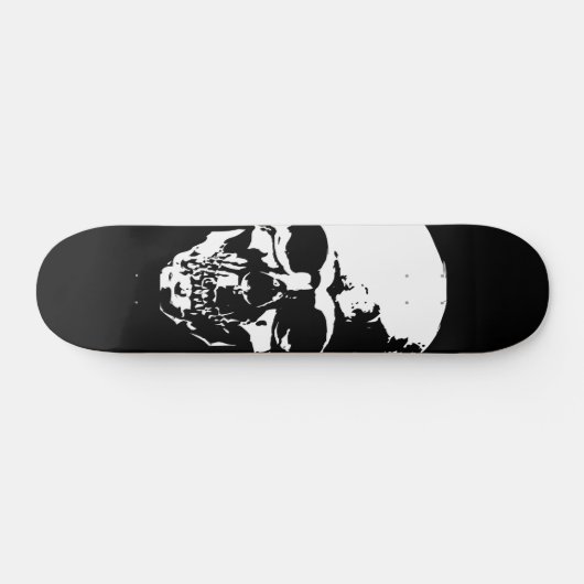 Skull Black Persoonlijk Skateboard (Horizontaal)
