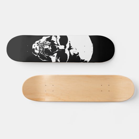 Skull Black Persoonlijk Skateboard (Horizontaal)