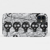 Skull Black Scratch iPhone 5 Hoesje-Mate Hoesje (Achterkant (horizontaal))
