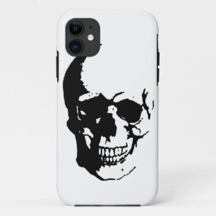 Skull - Black & White Metal Fantasy Art Case-Mate iPhone Case