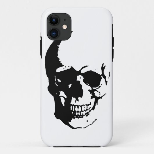 Skull - Black & White Metal Fantasy Art Case-Mate iPhone Case (Achterkant)
