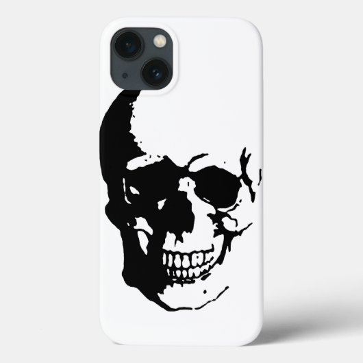 Skull - Black & White Metal Fantasy Art Case-Mate iPhone Case (Achterkant)