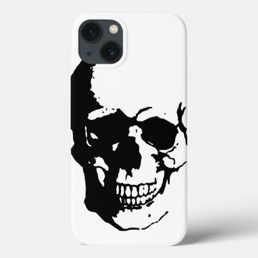 Skull - Black & White Metal Fantasy Art Case-Mate iPhone Case (Achterkant)