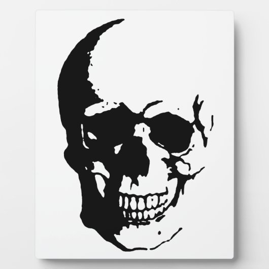 Skull - Black & White Metal Fantasy Art Fotoplaat (Voorkant)