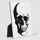 Skull - Black & White Metal Fantasy Art Fotoplaat (Zijkant)