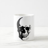 Skull - Black & White Metal Fantasy Art Koffiemok (Center)